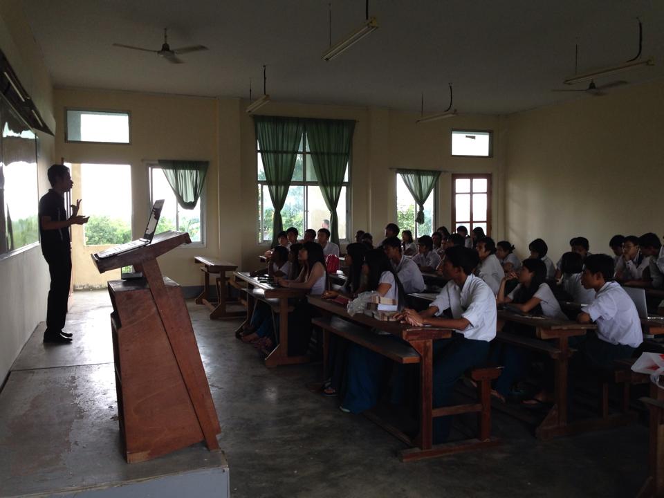 Knowledge Sharing at UCSY (2014) | Photo Credit: LoneliNess With-phl